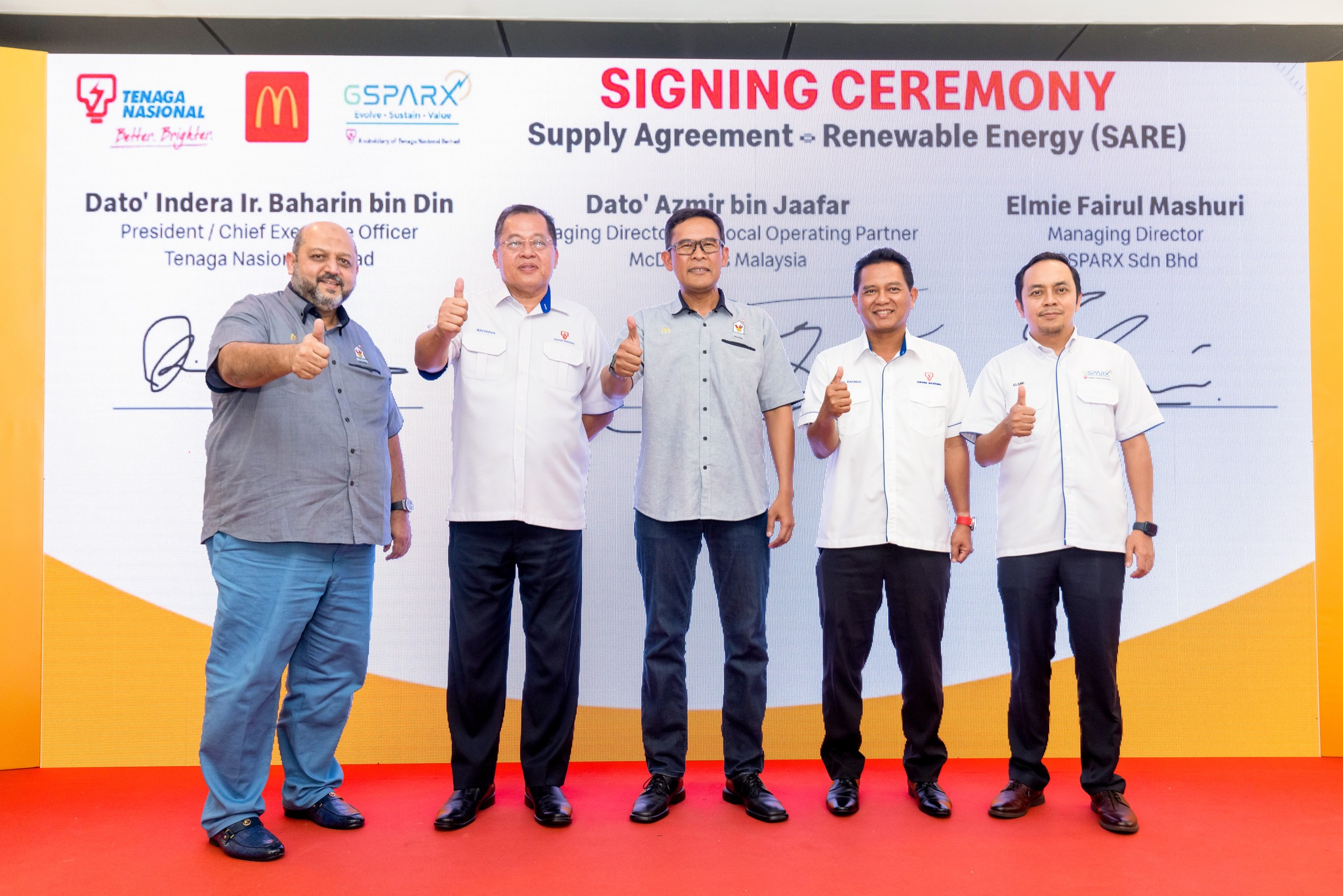 McDonald's Malaysia dan TNB bekerjasama memasang bumbung solar PV di 100 restoran
