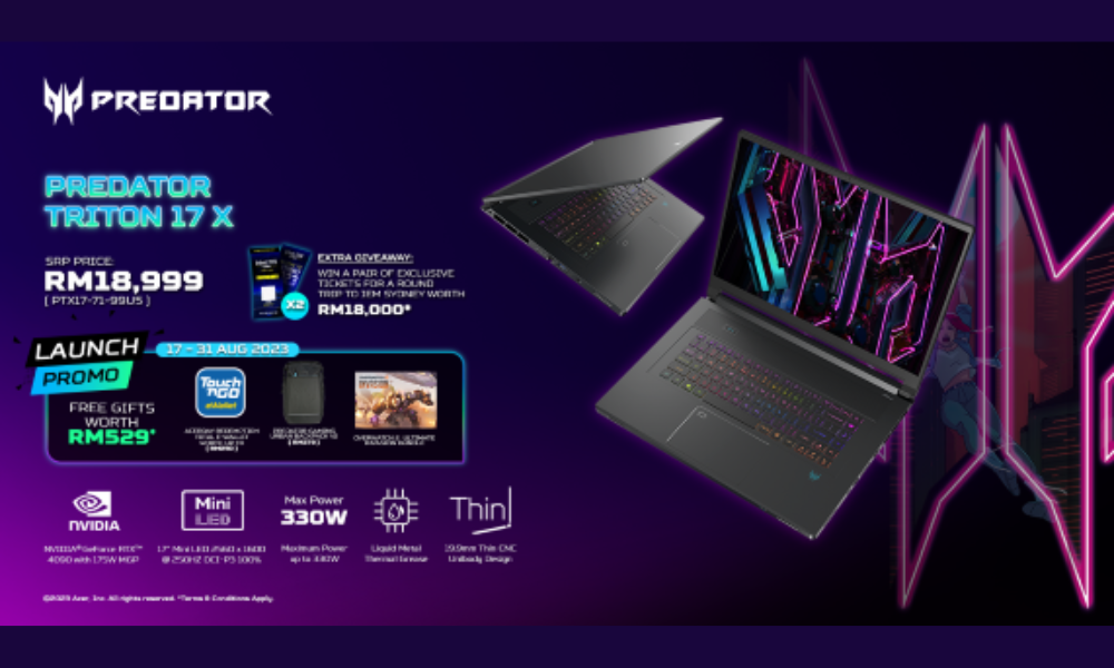 Acer Malaysia Unleashes The Slim Performance Beast - Predator Triton 17 X