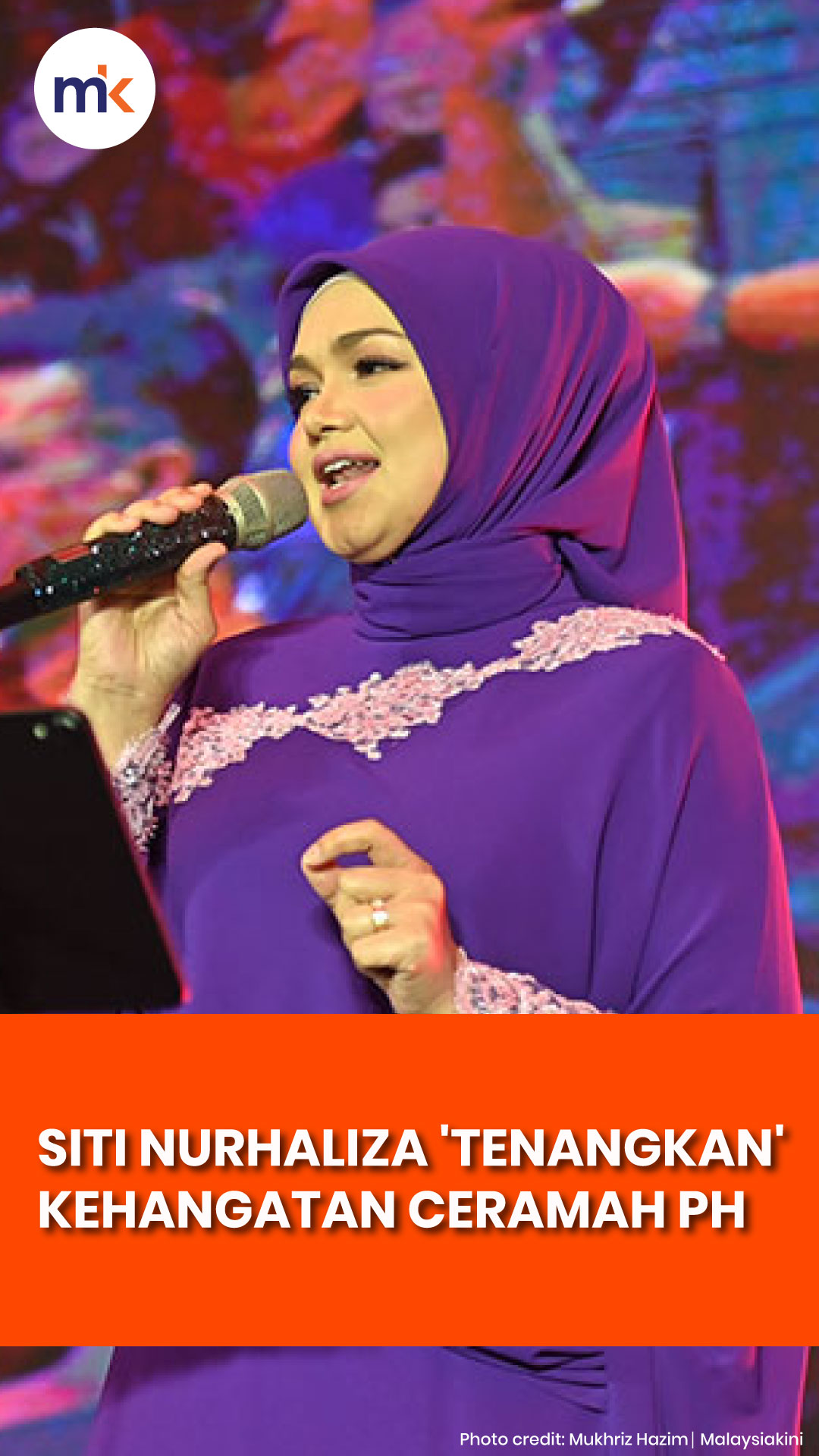 Siti Nurhaliza 'tenangkan' kehangatan ceramah PH