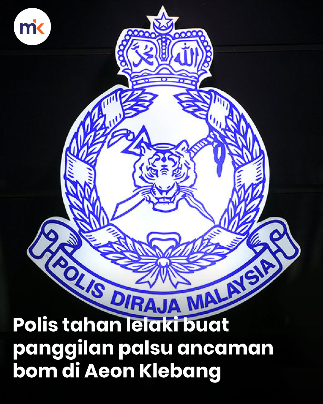 Polis tahan lelaki buat panggilan palsu ancaman bom di Aeon Klebang