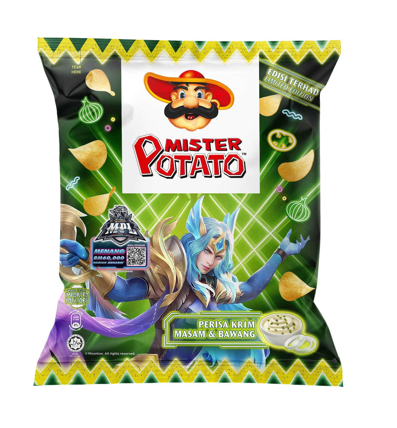 Mister Potato Crisps (Sweet Potato, 1 Can)