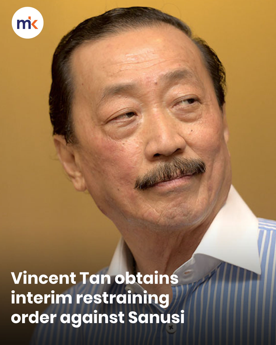 Vincent Tan obtains interim restraining order against Sanusi