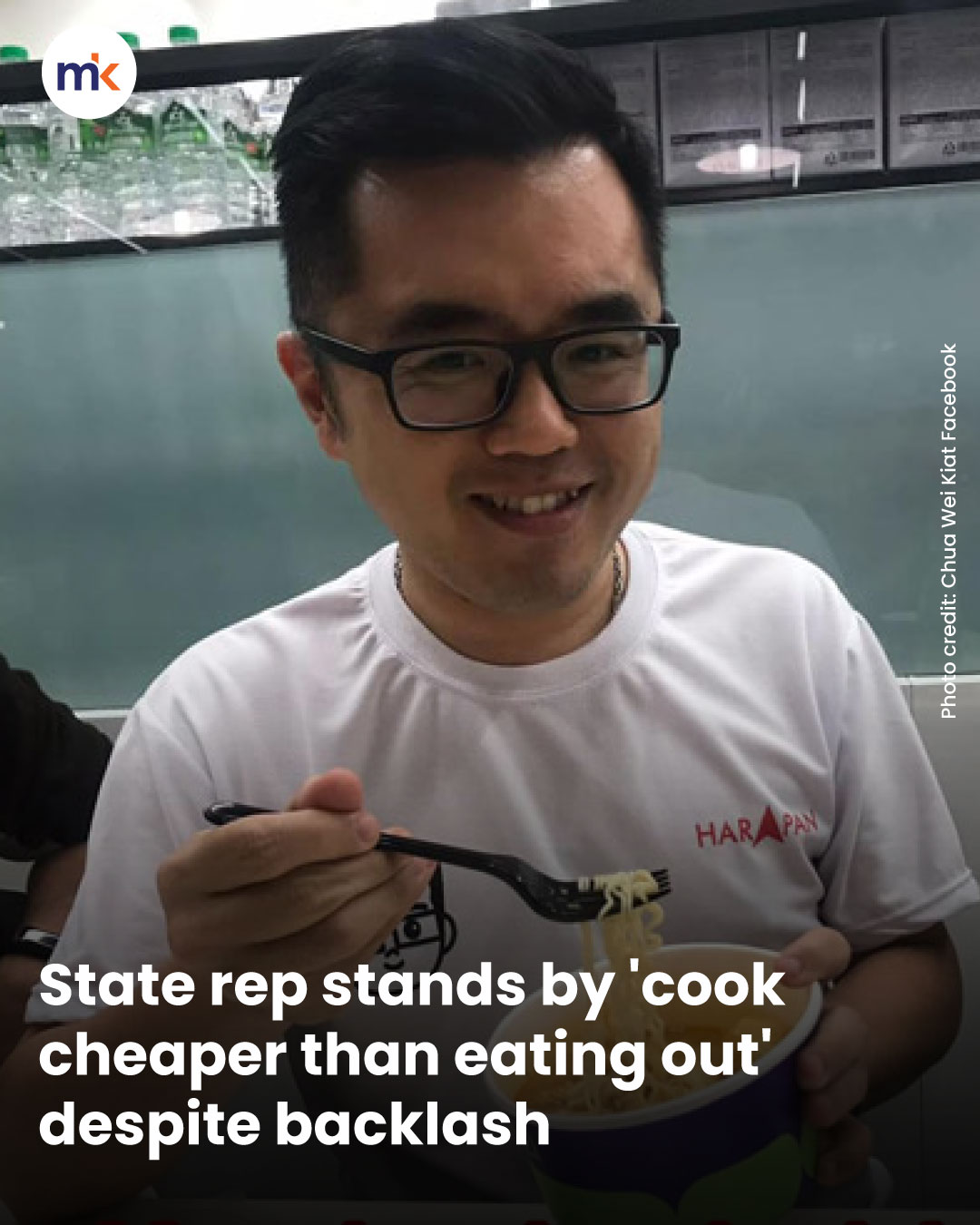 State rep stands by 'cook cheaper than eating out' despite backlash
