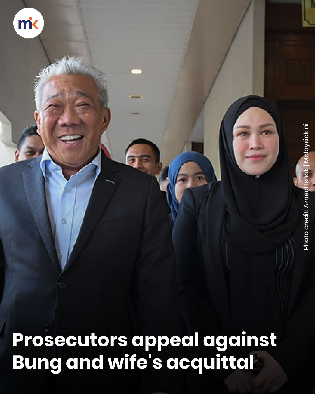 Prosecutors appeal against Bung and wife's acquittal