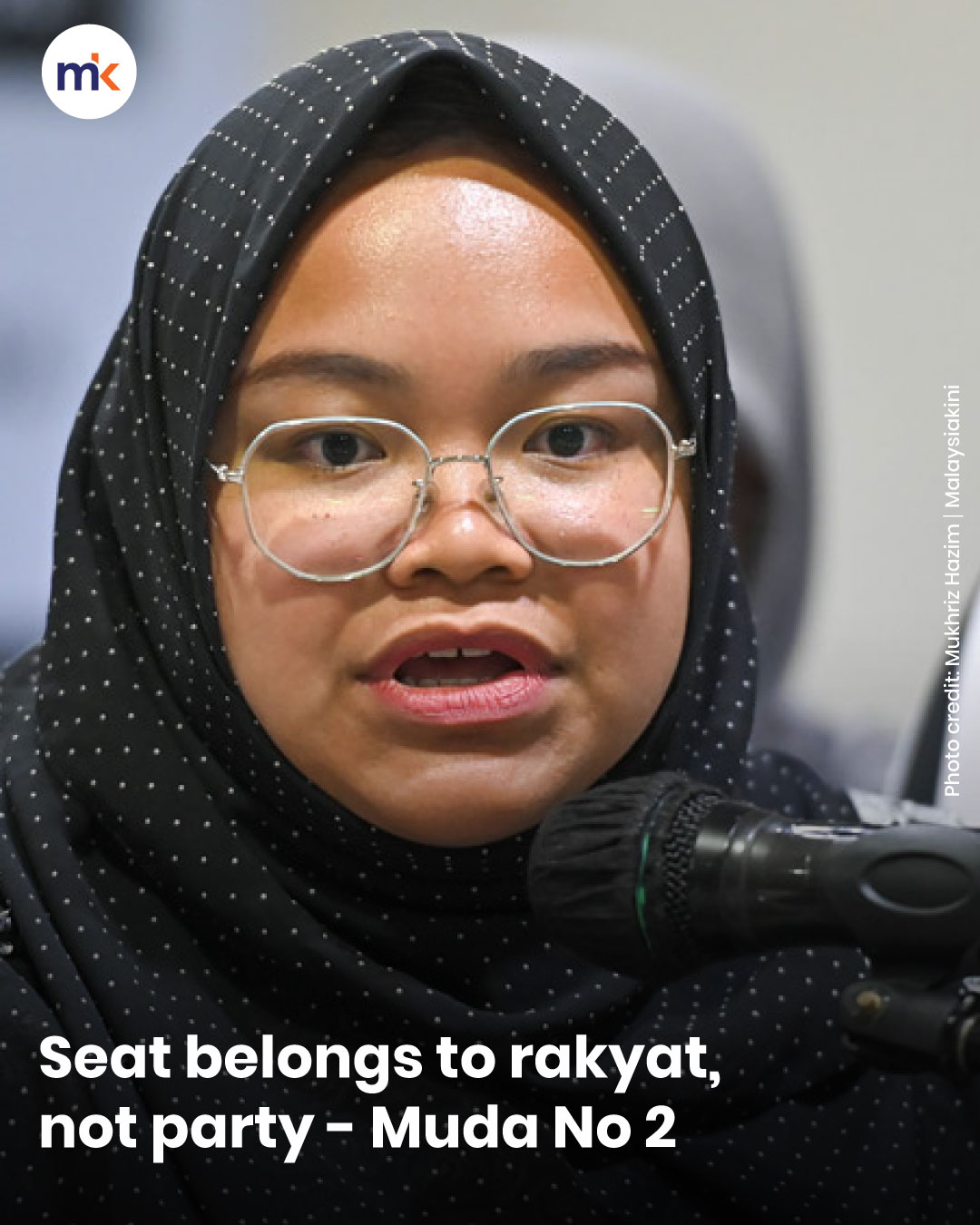 Seat belongs to rakyat, not party - Muda No 2