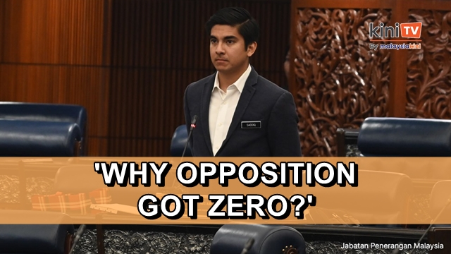 Allocation withdrawn after joining opposition bloc - Syed Saddiq