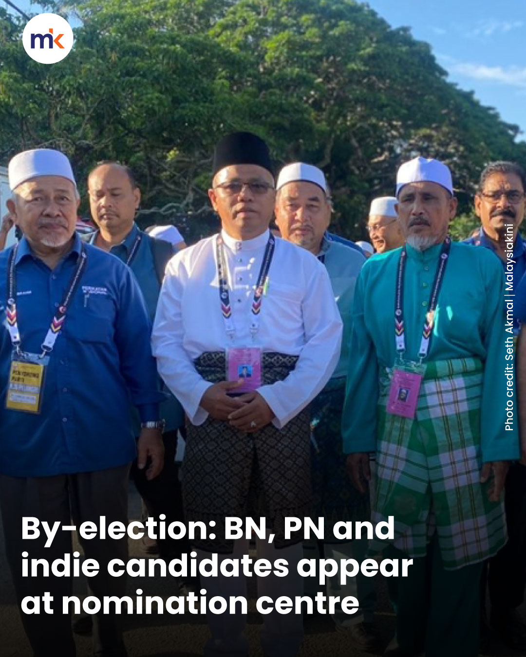 By-election: BN, PN and indie candidates appear at nomination centre