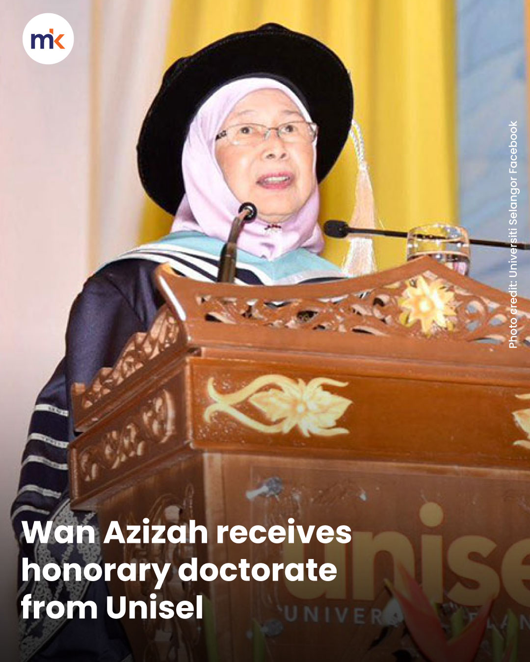 Wan Azizah receives honorary doctorate from Unisel