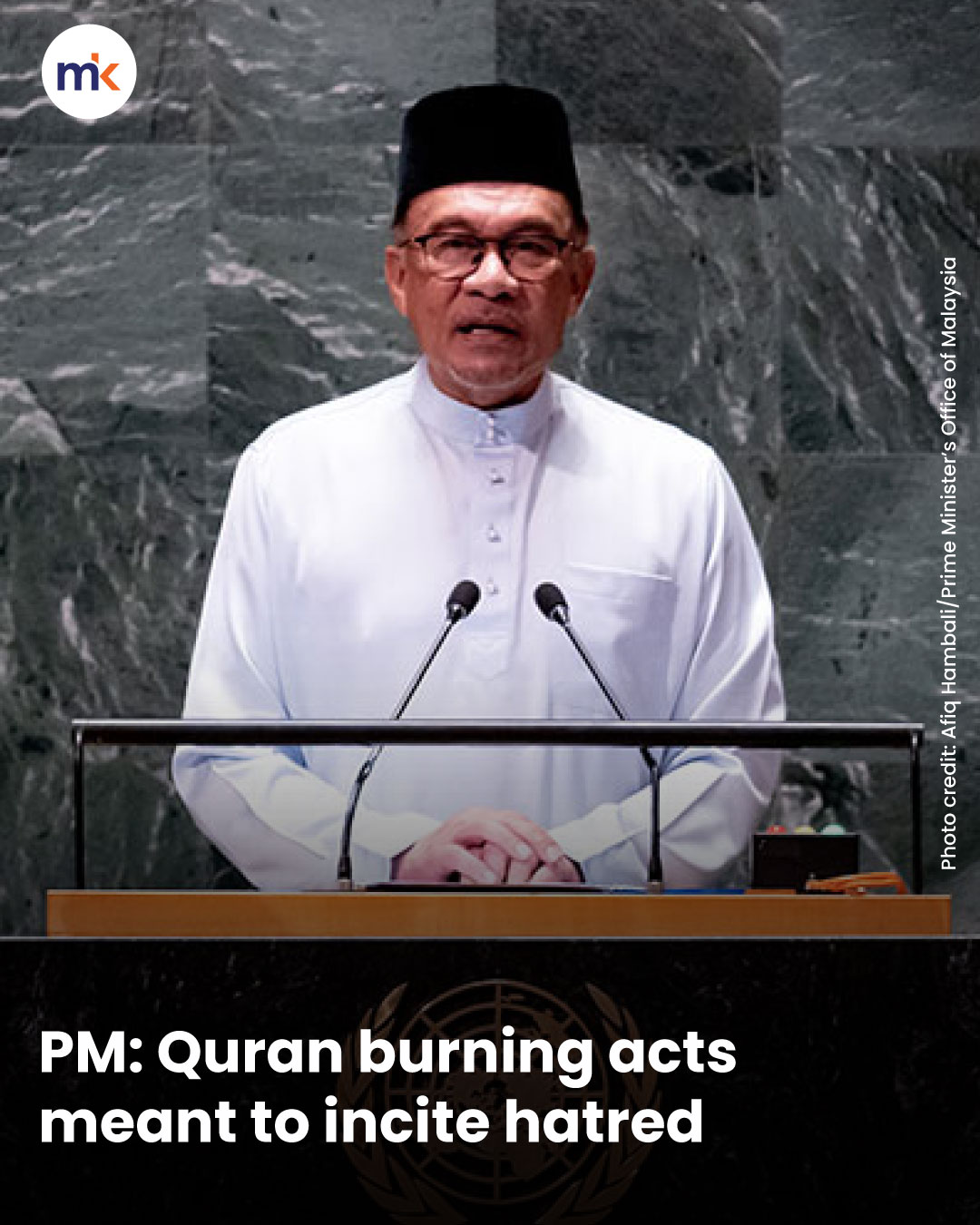 PM: Quran burning acts meant to incite hatred