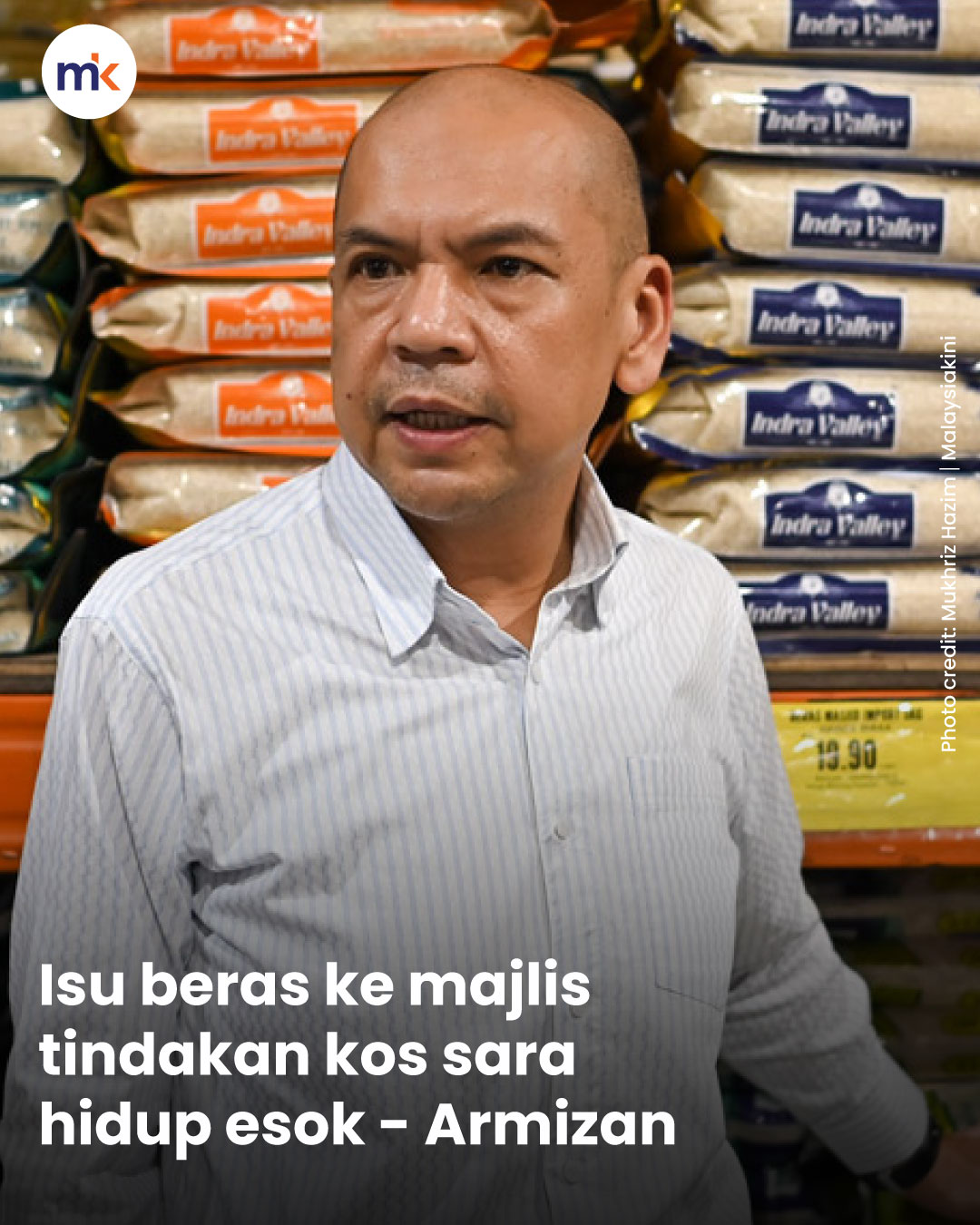 Isu beras ke majlis tindakan kos sara hidup esok - Armizan