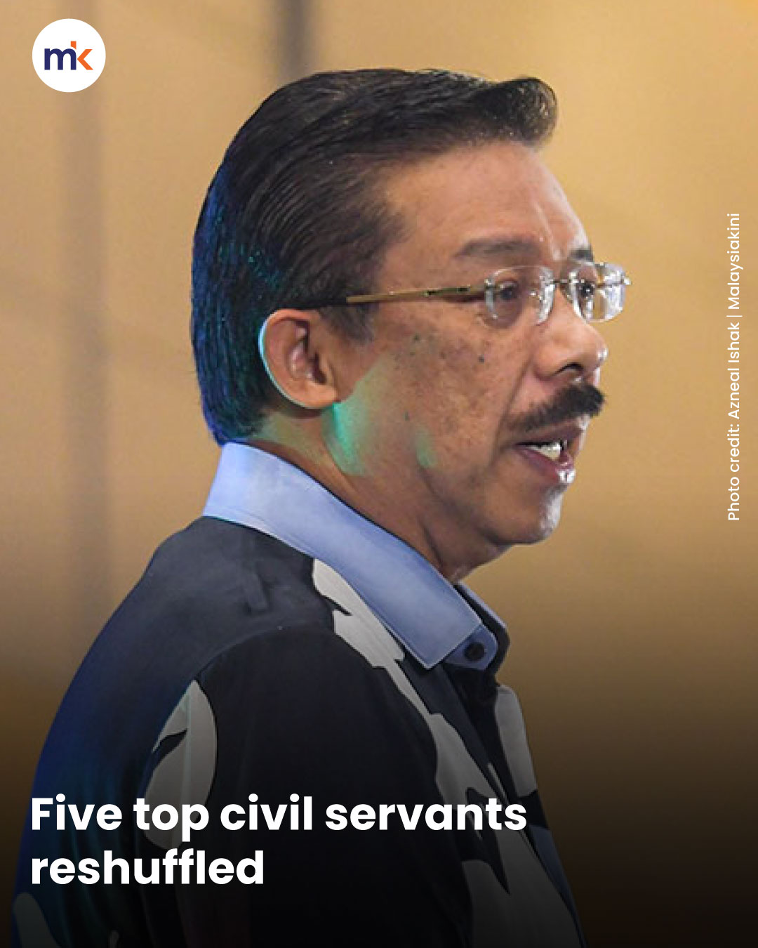 Five top civil servants reshuffled