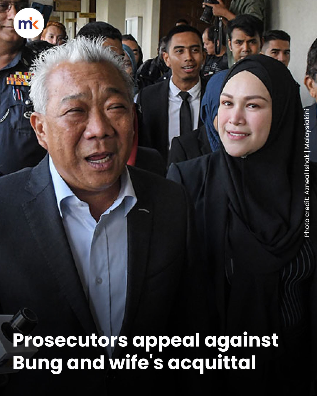 Prosecutors appeal against Bung and wife's acquittal