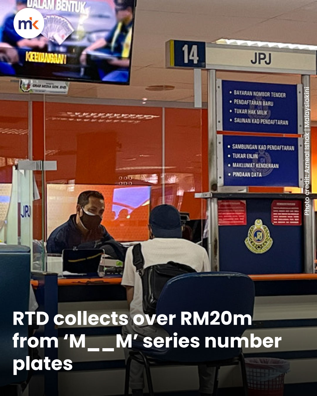 RTD collects over RM20m from ‘M__M’ series number plates