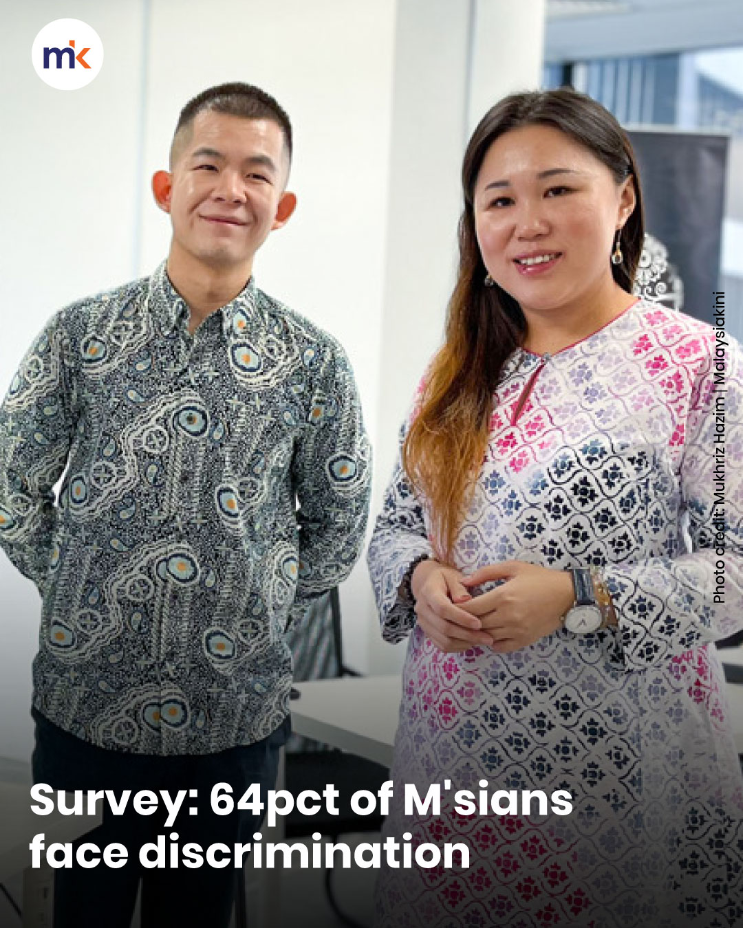 Survey: 64pct of M'sians face discrimination