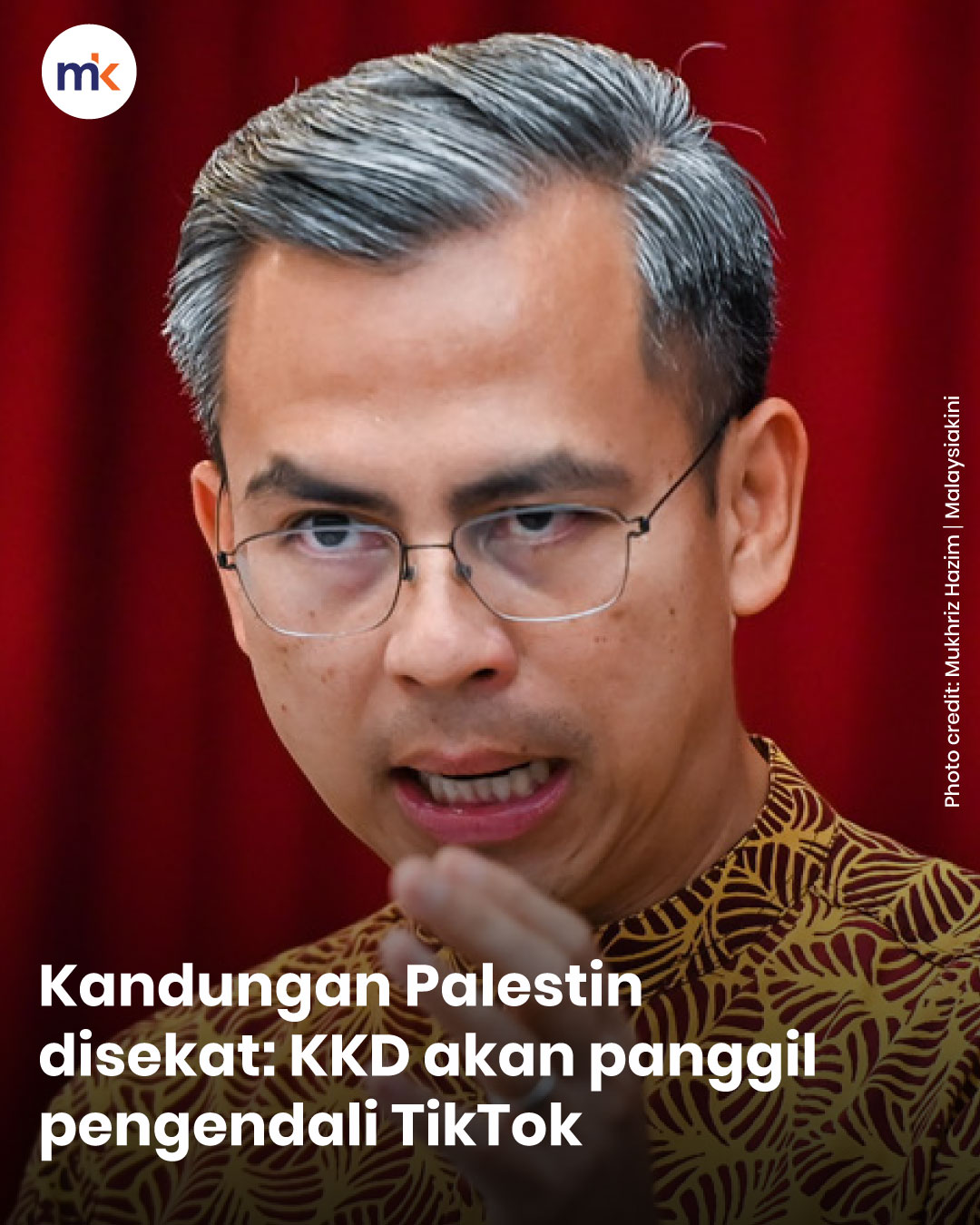 Kandungan Palestin disekat: KKD akan panggil pengendali TikTok