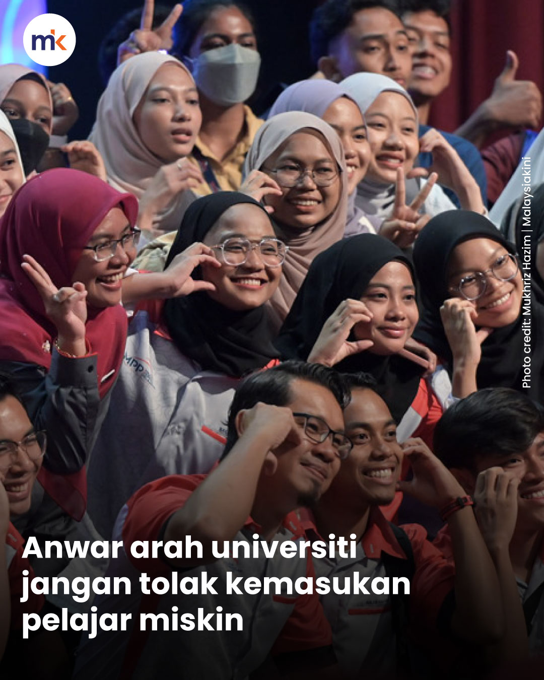 Anwar arah universiti jangan tolak kemasukan pelajar miskin