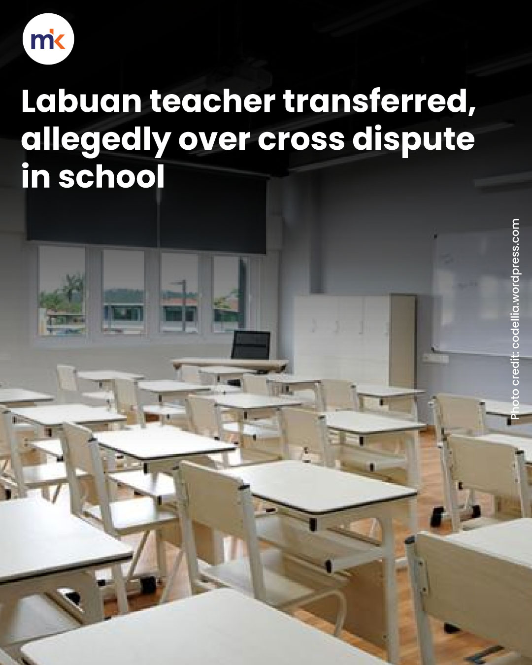 Labuan teacher transferred, allegedly over cross dispute in school