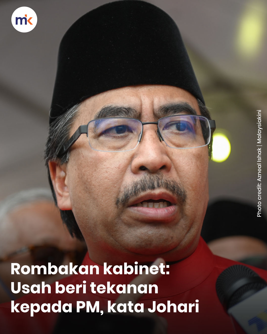 Rombakan kabinet: Usah beri tekanan kepada PM, kata Johari