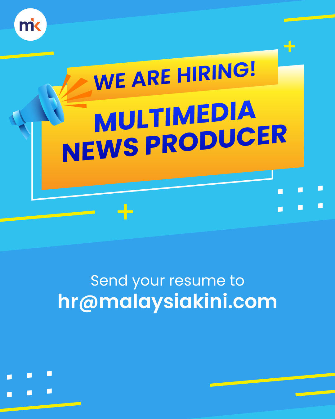 Multimedia News Producer vacancy