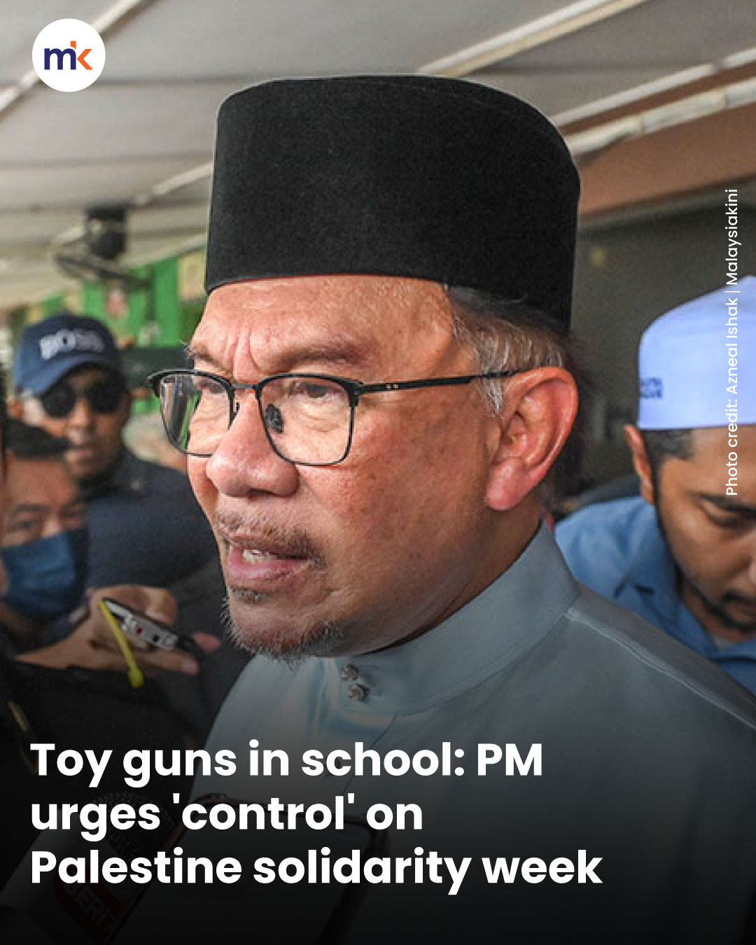 Toy guns in school: PM urges 'control' on Palestine solidarity week