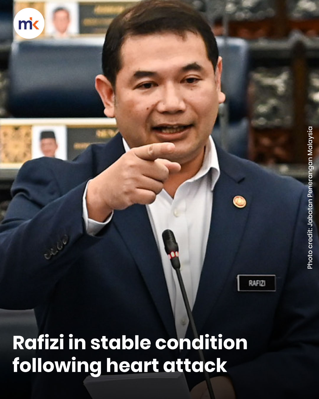 Rafizi in stable condition following heart attack