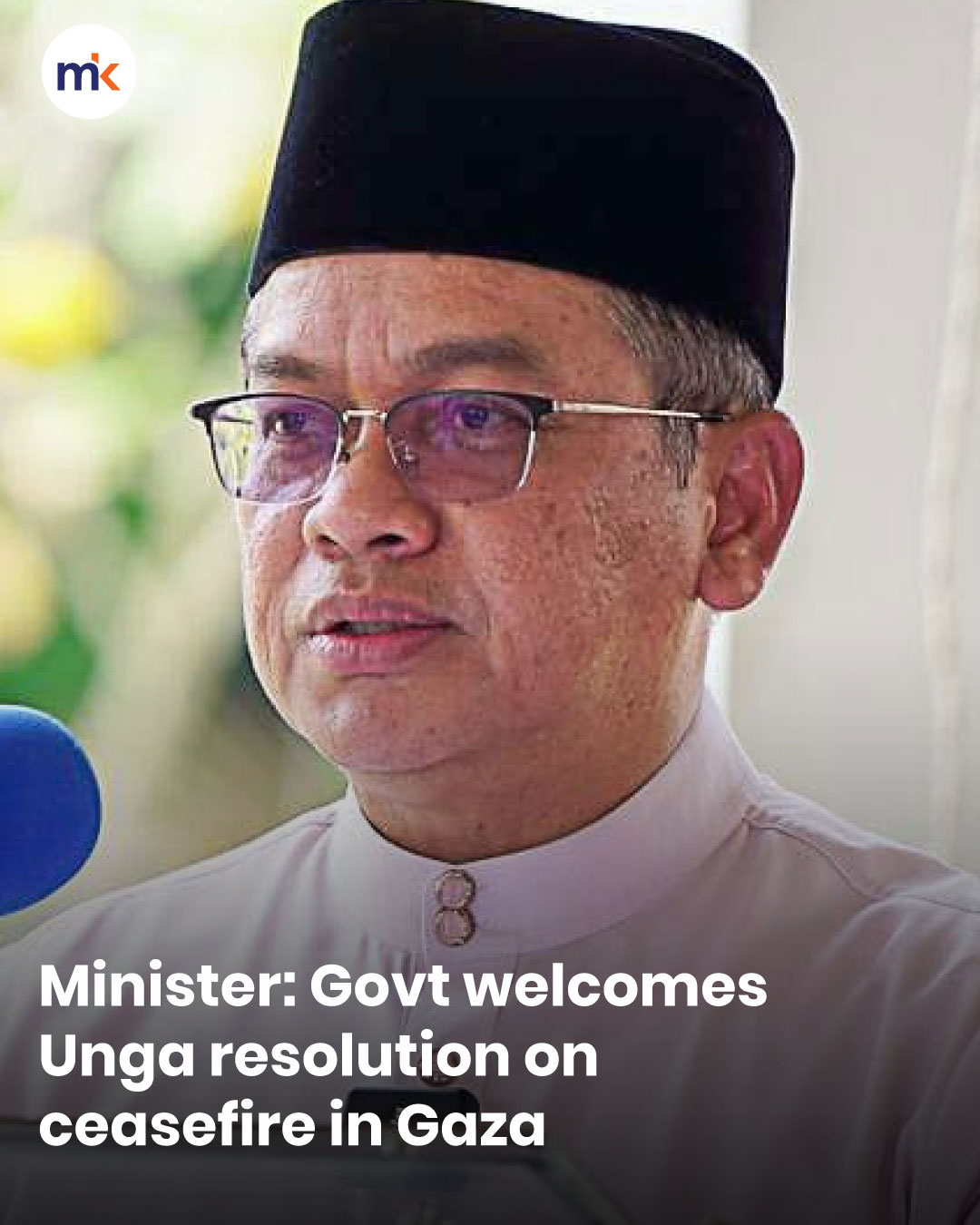 Minister: Govt welcomes Unga resolution on ceasefire in Gaza