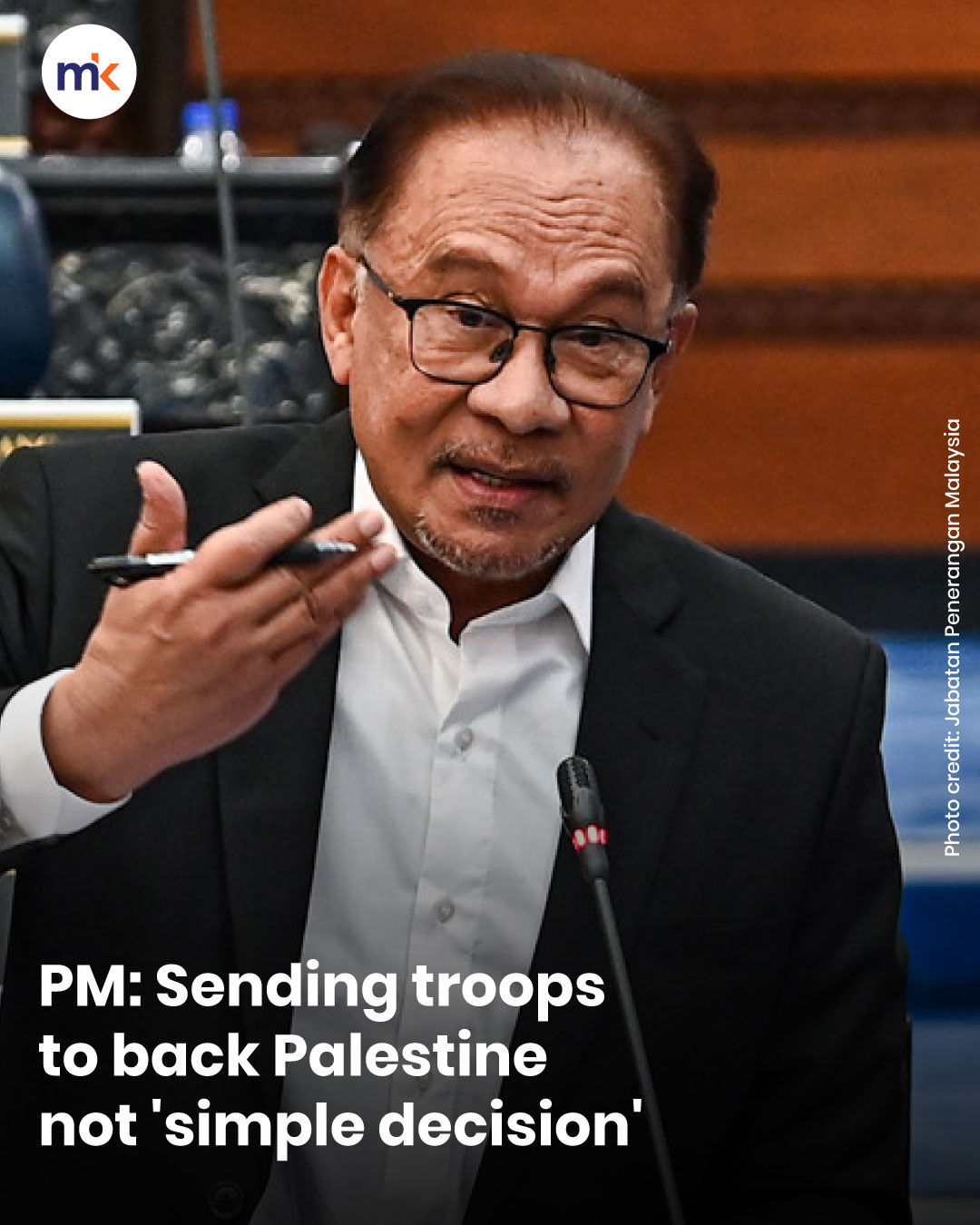 PM: Sending troops to back Palestine not 'simple decision'