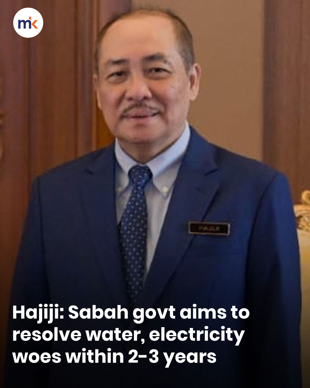 Hajiji: Sabah govt aims to resolve water, electricity woes within 2-3 years
