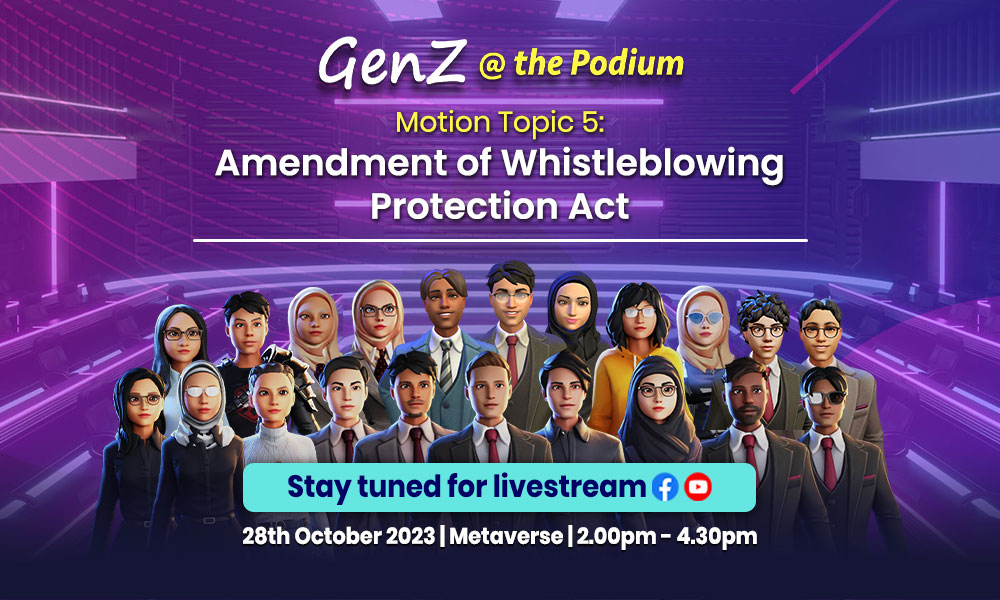Youth to Present Amendments to the Whistleblowing Protection Act to Enhance Protection, for Whistleblowers