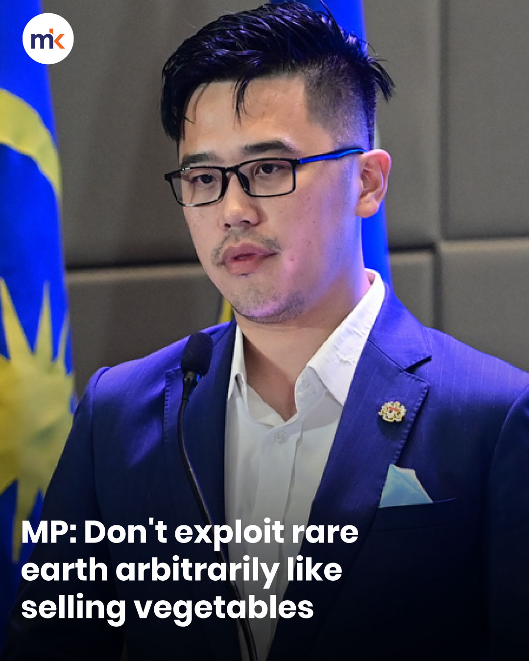 MP: Don't exploit rare earth arbitrarily like selling vegetables