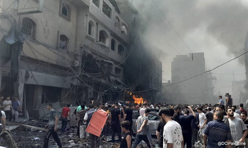 Thousands shelter at Gaza's hospital after Israeli evacuation order