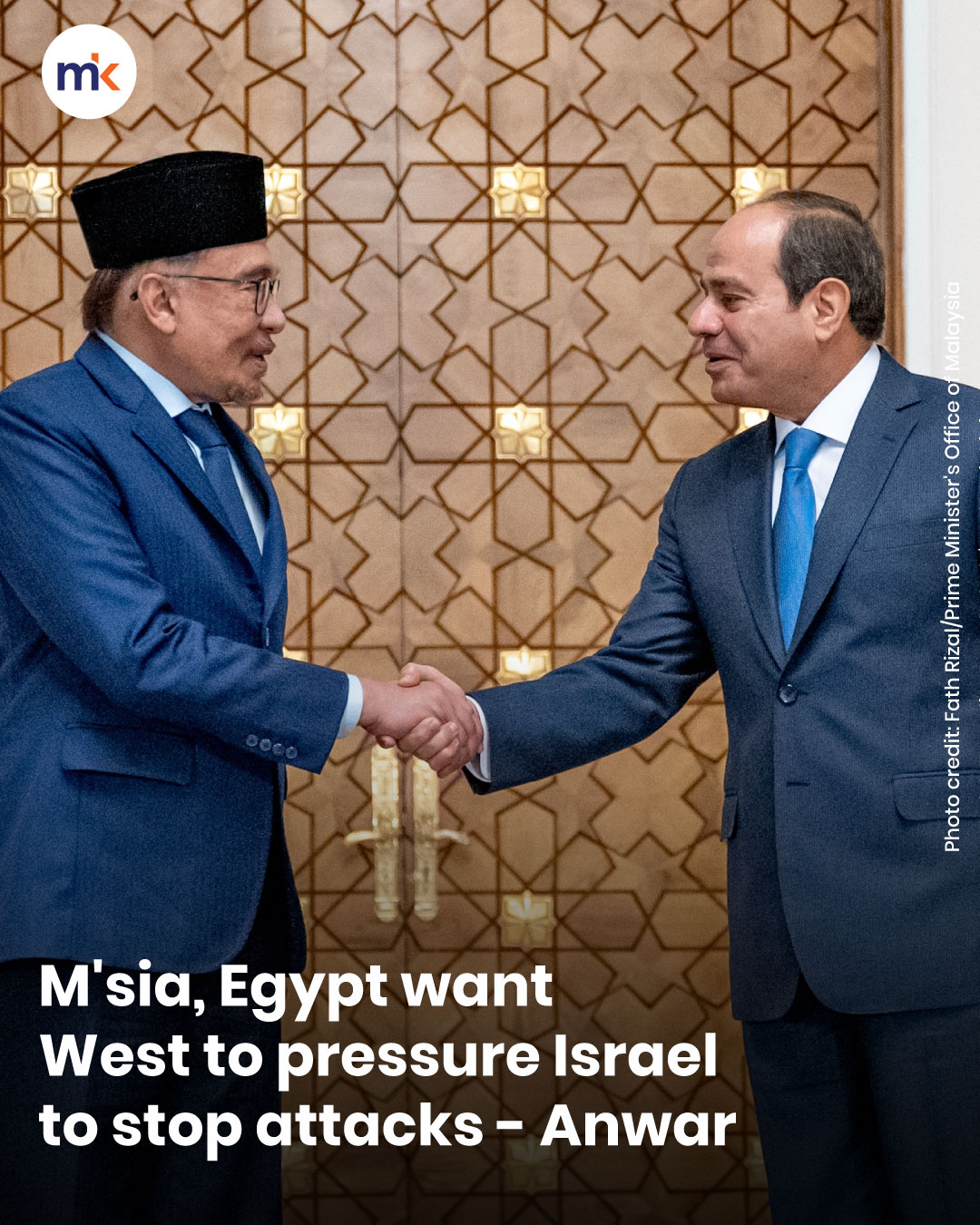 M'sia, Egypt want West to pressure Israel to stop attacks - Anwar