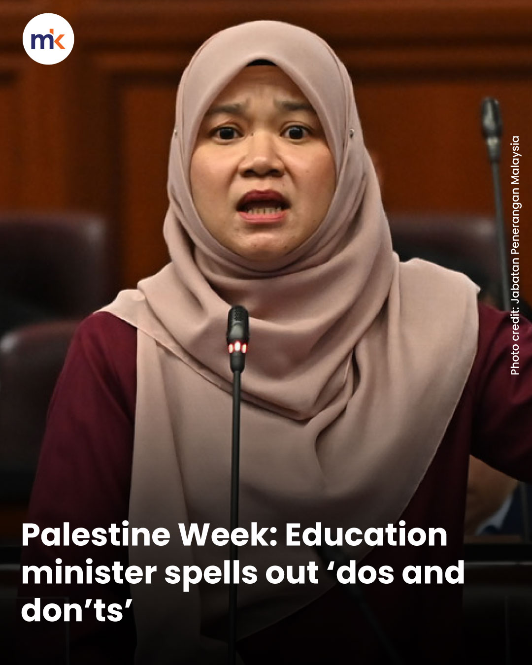 Palestine Week: Education minister spells out ‘dos and don’ts’