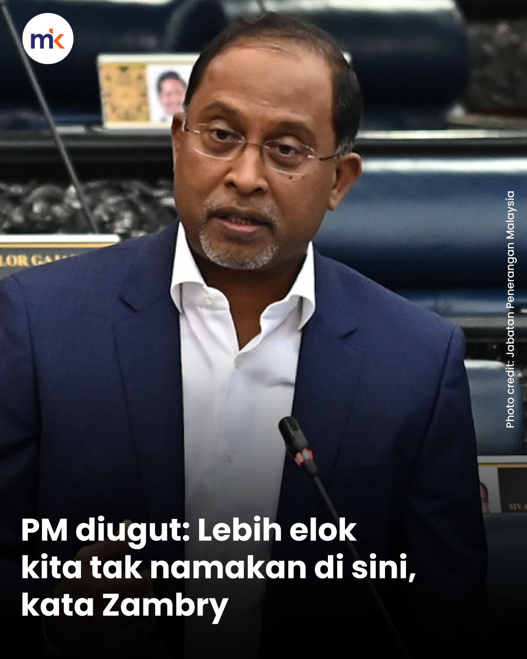 PM diugut: Lebih elok kita tak namakan di sini, kata Zambry