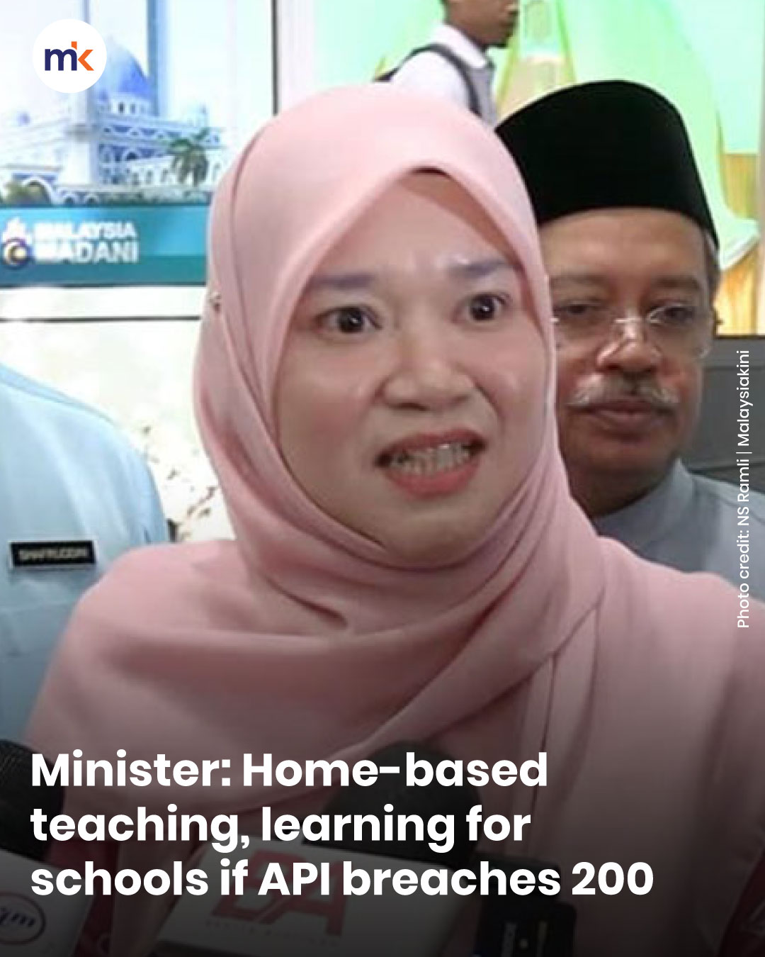 Minister: Home-based teaching, learning for schools if API breaches 200