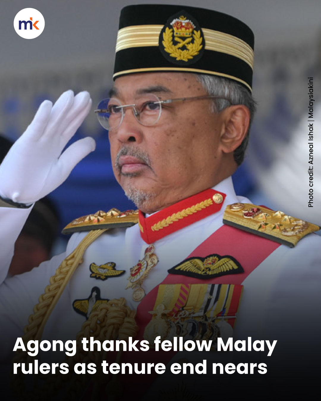 Agong thanks fellow Malay rulers as tenure end nears