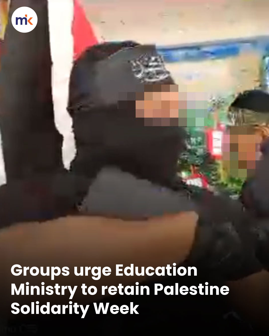 Groups urge Education Ministry to retain Palestine Solidarity Week