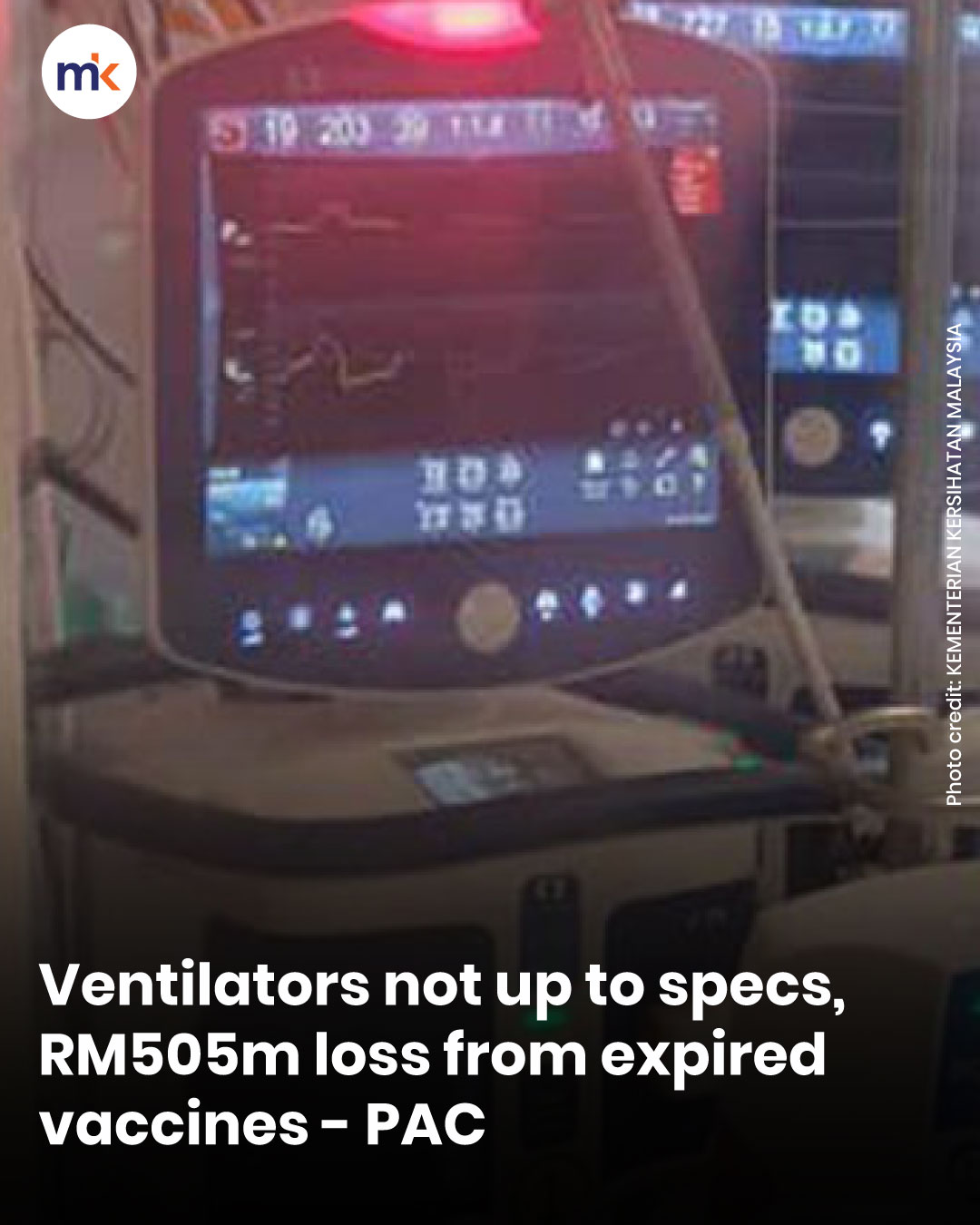 Ventilators not up to specs, RM505m loss from expired vaccines - PAC