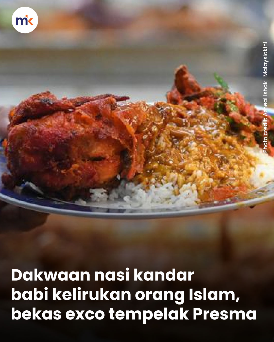 Dakwaan nasi kandar babi kelirukan orang Islam, bekas exco tempelak Presma