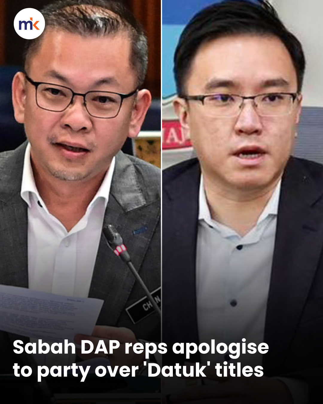 Sabah DAP reps apologise to party over 'Datuk' titles