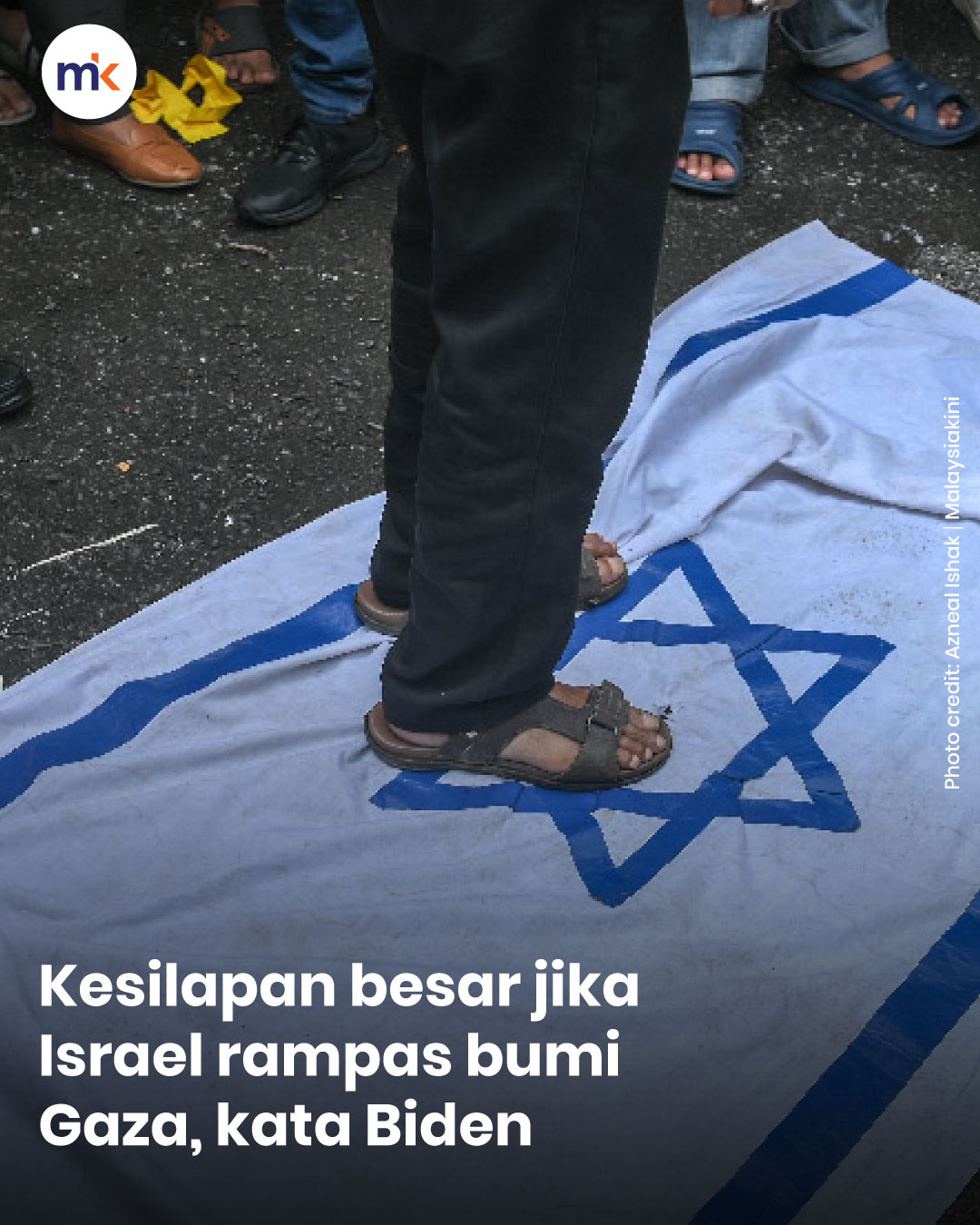 Kesilapan besar jika Israel rampas bumi Gaza, kata Biden