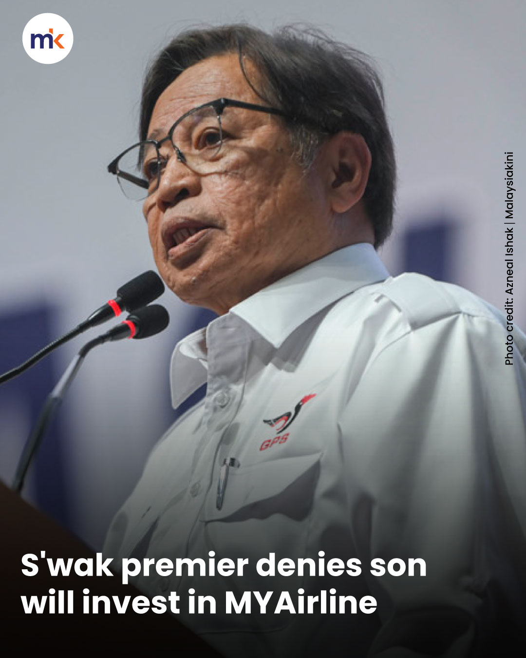 S'wak premier denies son will invest in MYAirline