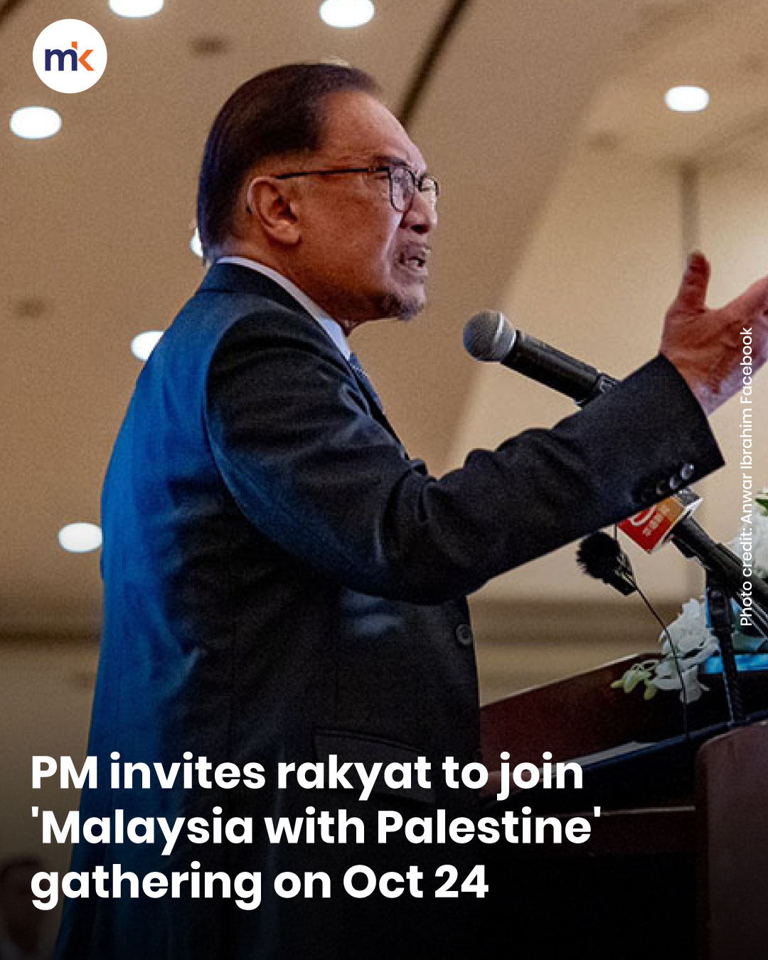PM invites rakyat to join 'Malaysia with Palestine' gathering on Oct 24