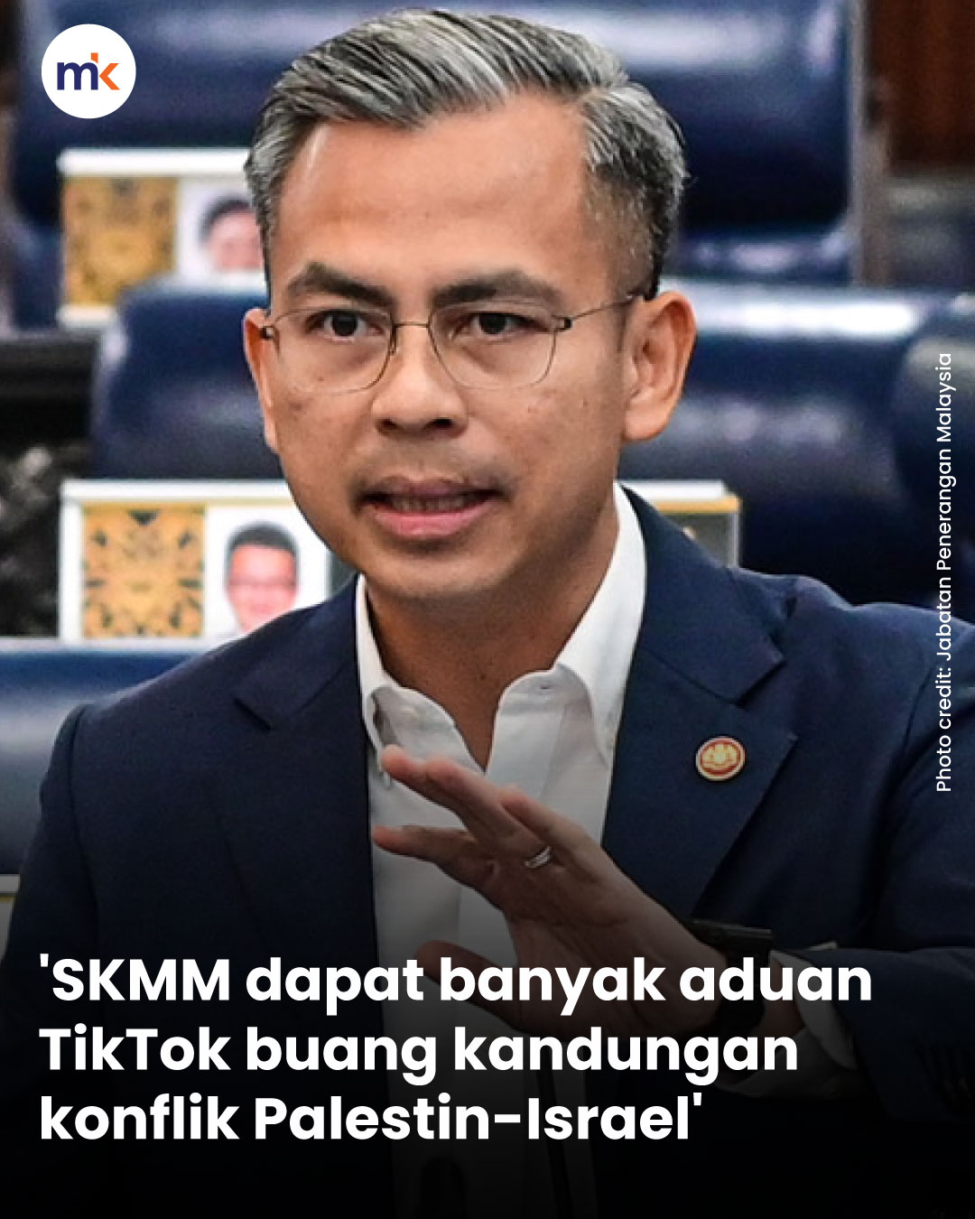 'SKMM dapat banyak aduan TikTok buang kandungan konflik Palestin-Israel'