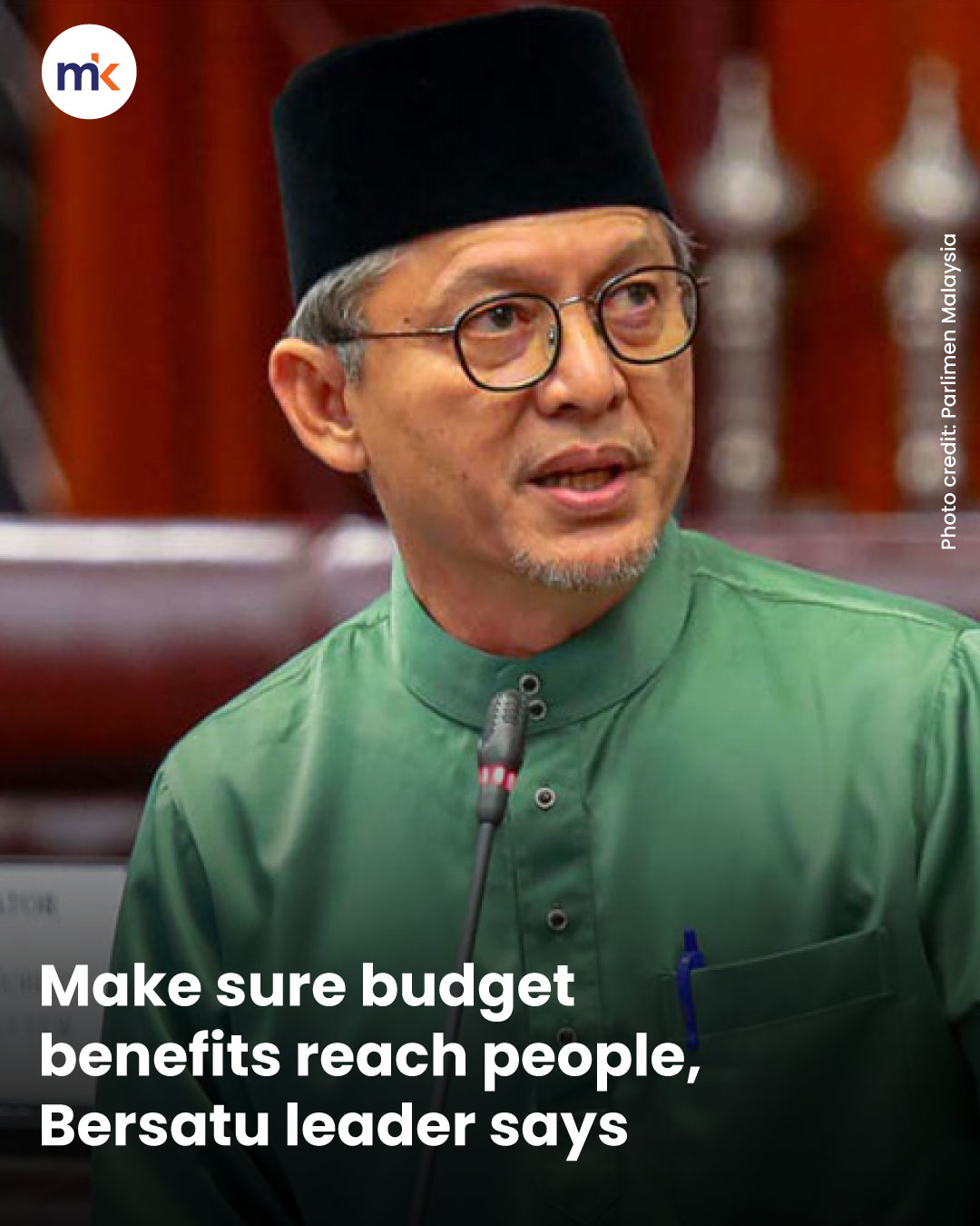 Make sure budget benefits reach people, Bersatu leader says