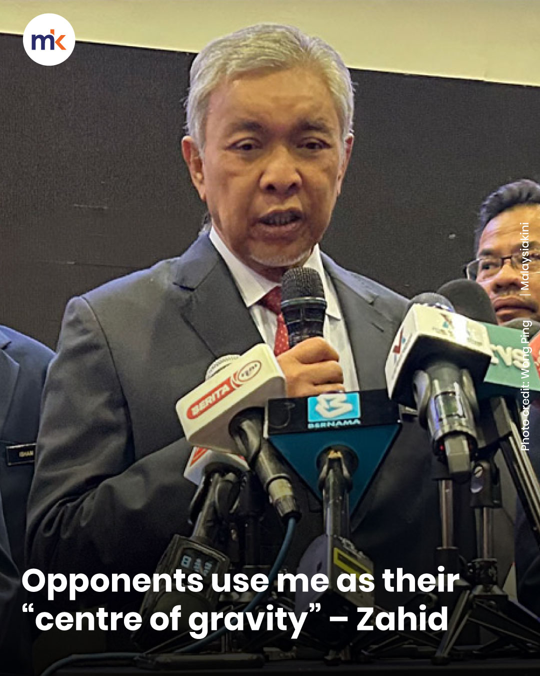 Opponents use me as their “centre of gravity” – Zahid
