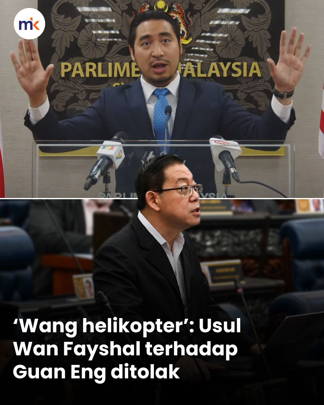 ‘Wang helikopter’: Usul Wan Fayshal terhadap Guan Eng ditolak