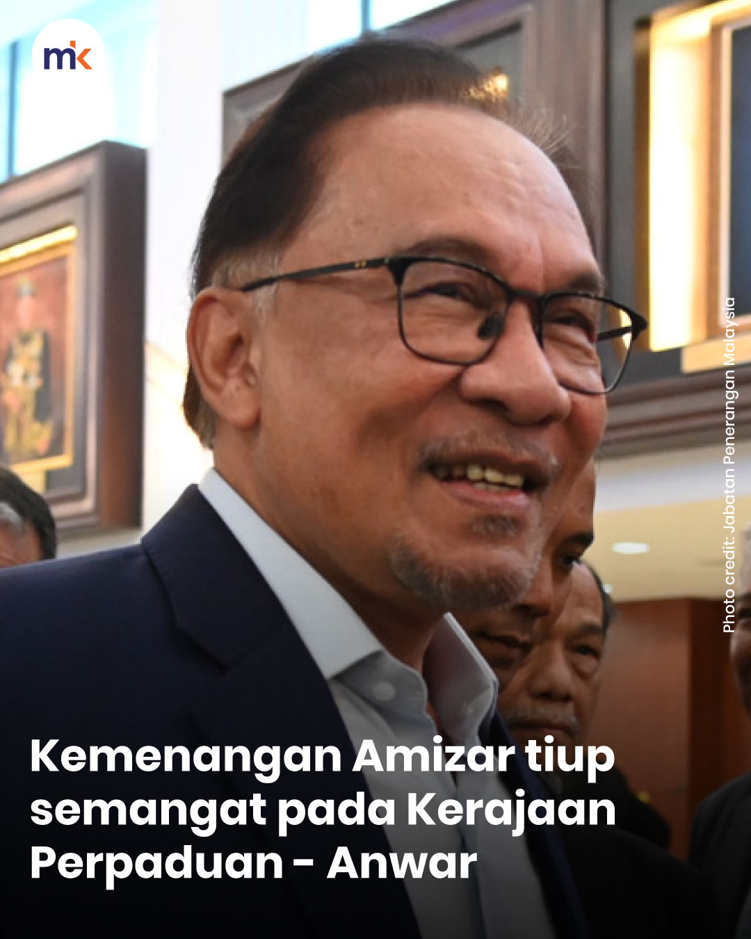 Kemenangan Amizar tiup semangat pada Kerajaan Perpaduan - Anwar