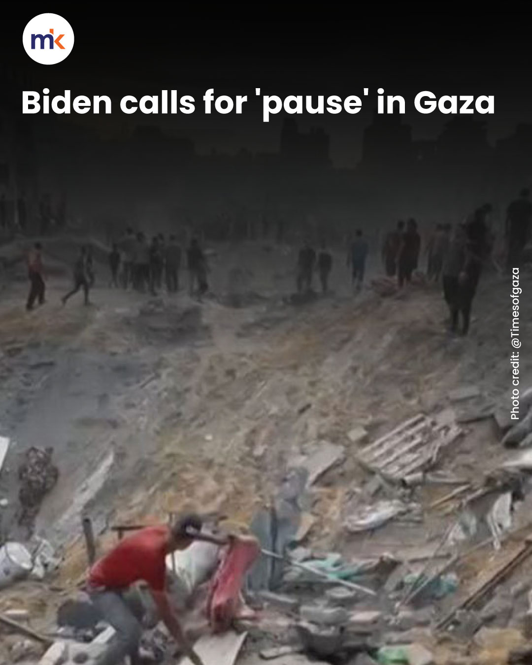 Biden calls for 'pause' in Gaza