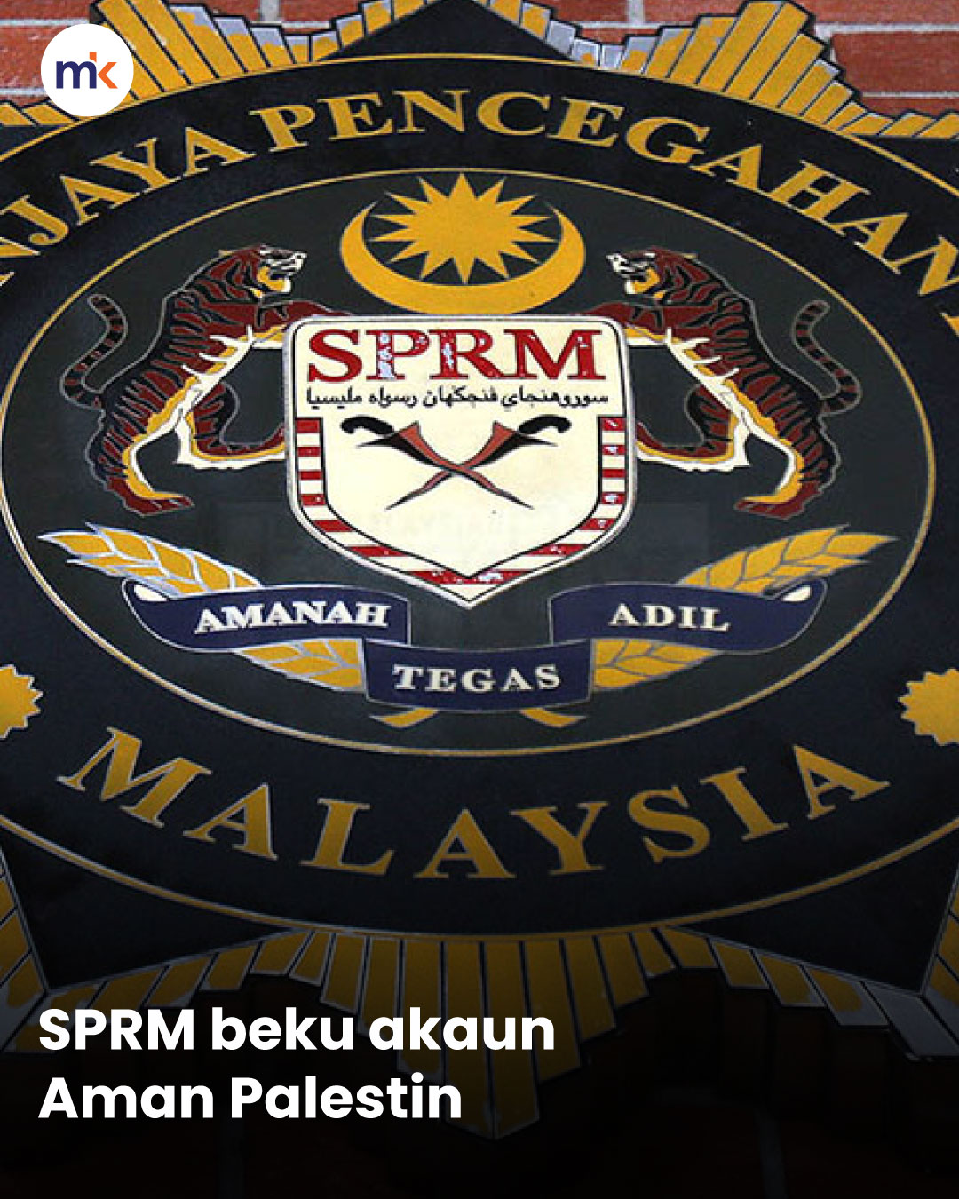 SPRM beku akaun Aman Palestin